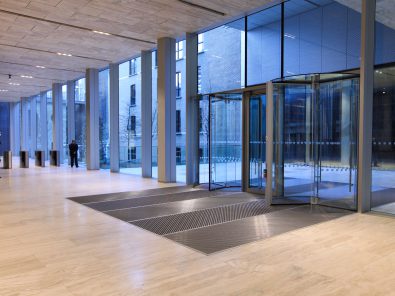 NMR Bank, New Court custom door mats commercial