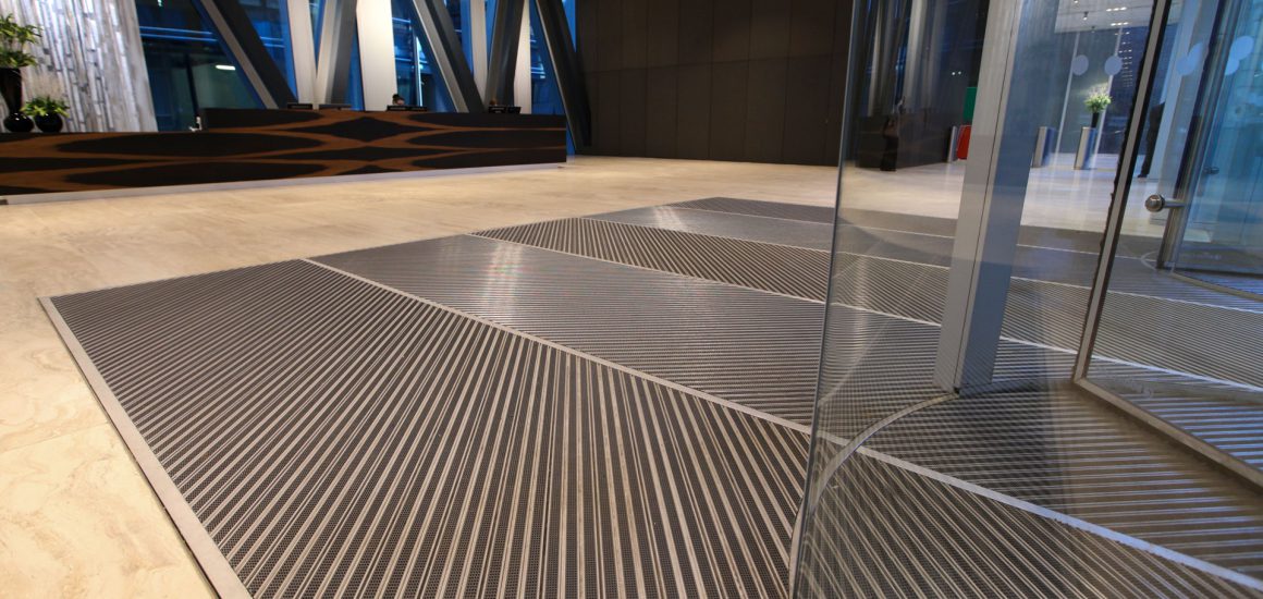 NMR Bank, New Court custom door mats commercial