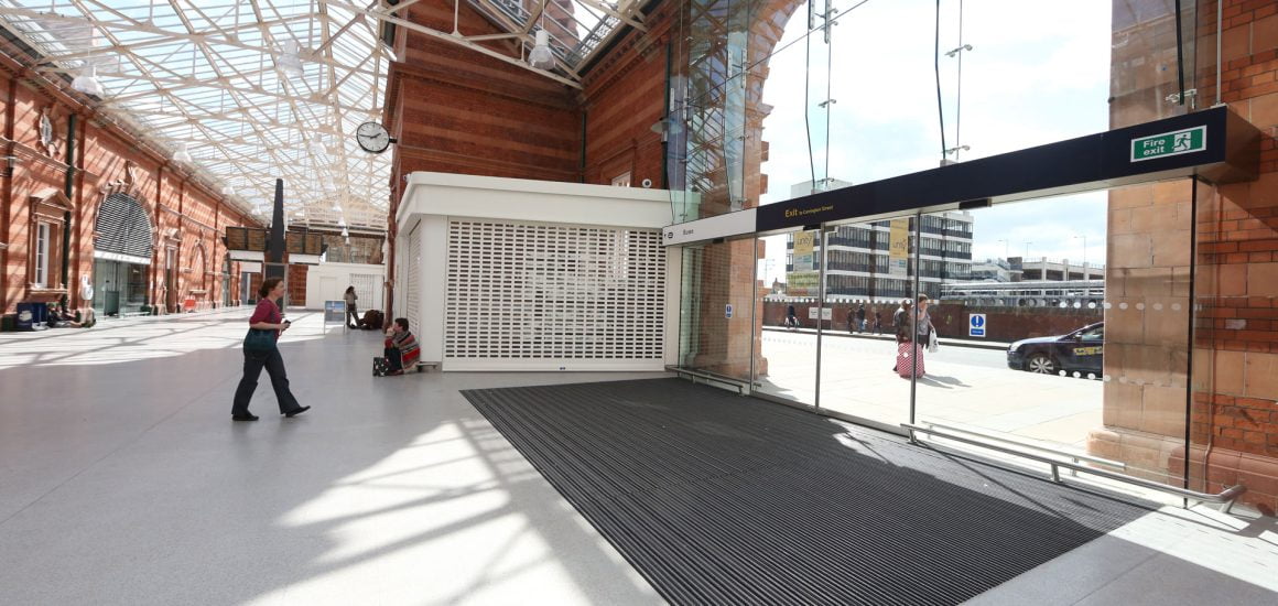 Nottingham Station commercial outdoor entrance mats
