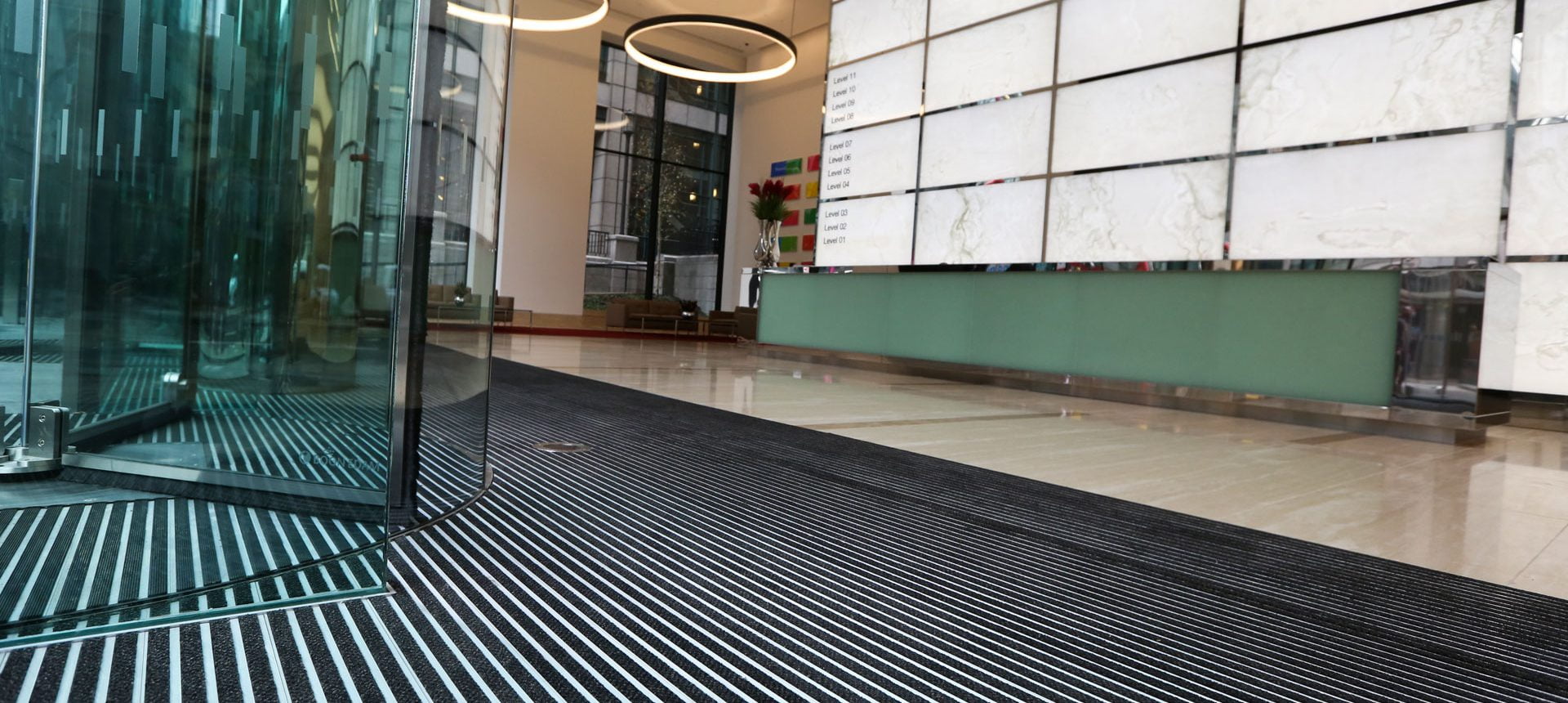 199 Bishopgate entry mats commercial