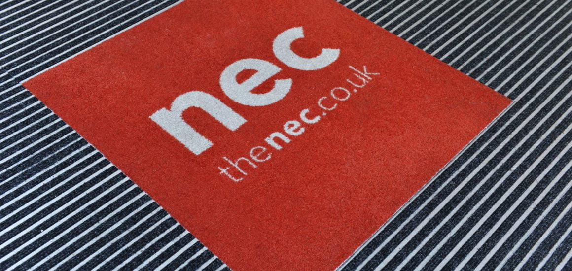 NEC ARENA double door entry mat