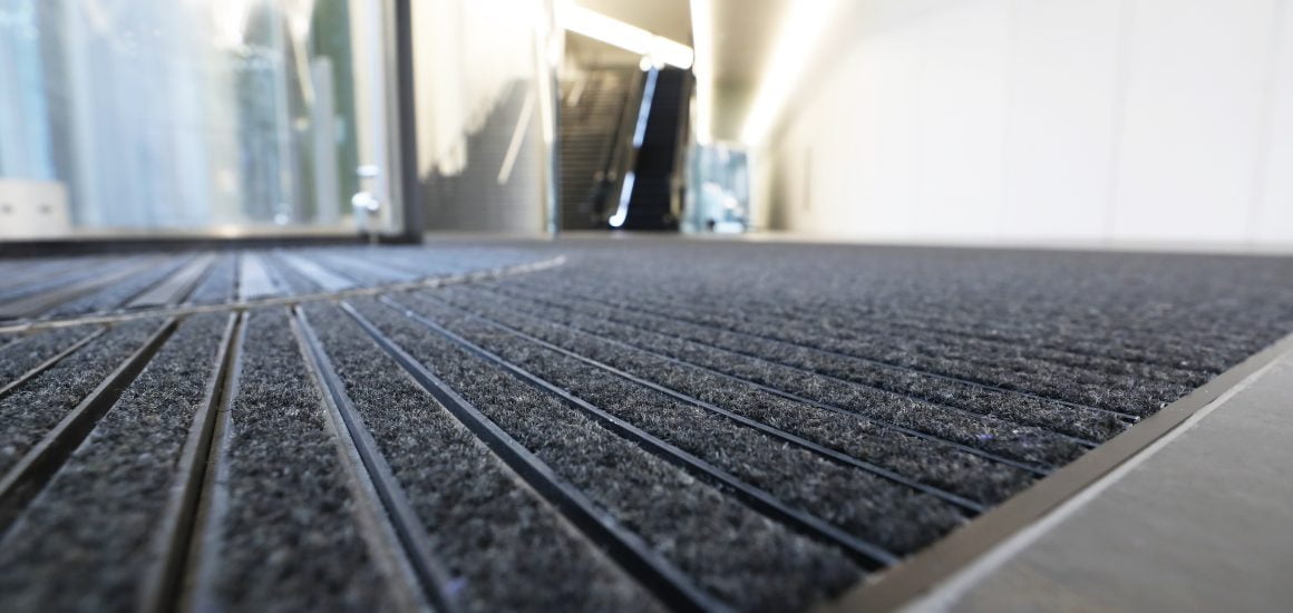 Close up of Entrance Matting fibre at One Angel Court London