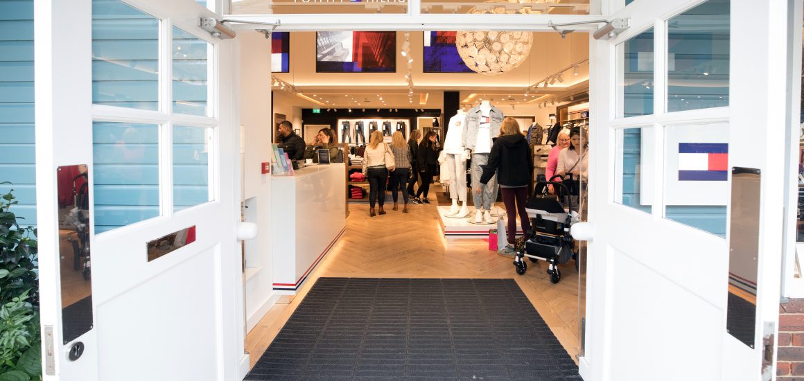 Entrance Matting at Tommy Hilfiger store in Bicester Village